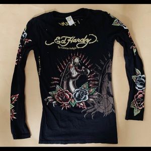 Ed Hardy Bedazzled Longsleeve